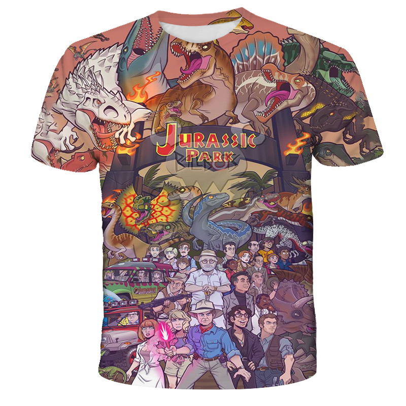 Street Fashion Game - Fashion New Jurassic Dinosaur T-shirt 3d