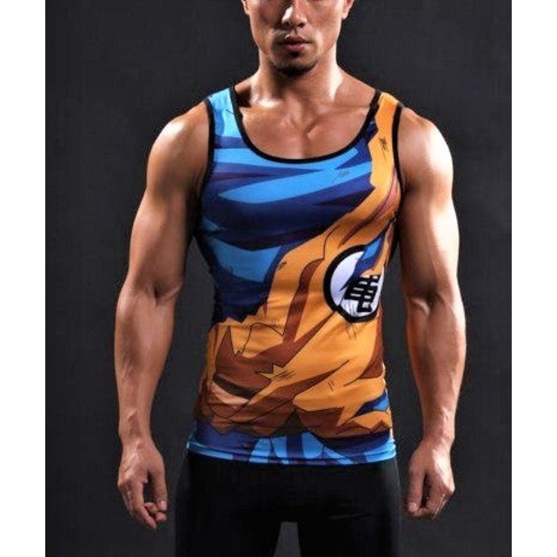 Street Fashion Vest - 2026Summer Anime Goku Cosplay Outdoor Tank