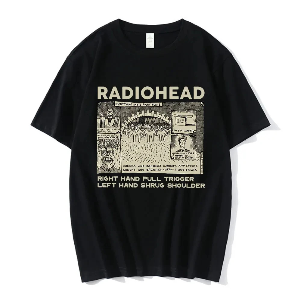 Street Fashion For Boy - Vintage Classic Radiohead T Shirt Men