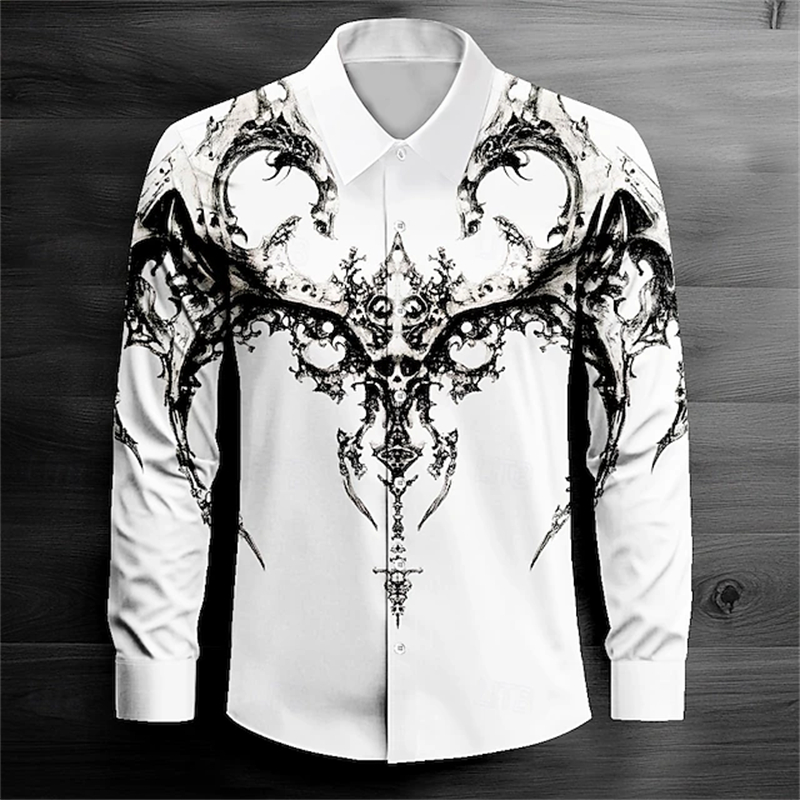 2026 Men's Long Sleeve Shirt C - Street Fashion Events 评论和价格