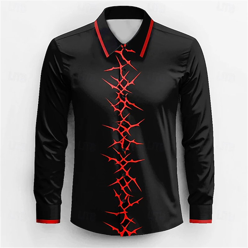 2026 Men's Long Sleeve Shirt C - Street Fashion Events 评论和价格