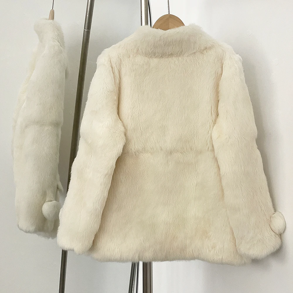 2025 Real Fur Jacket Women Out - Street Fashion Winter 2025 评论和价格
