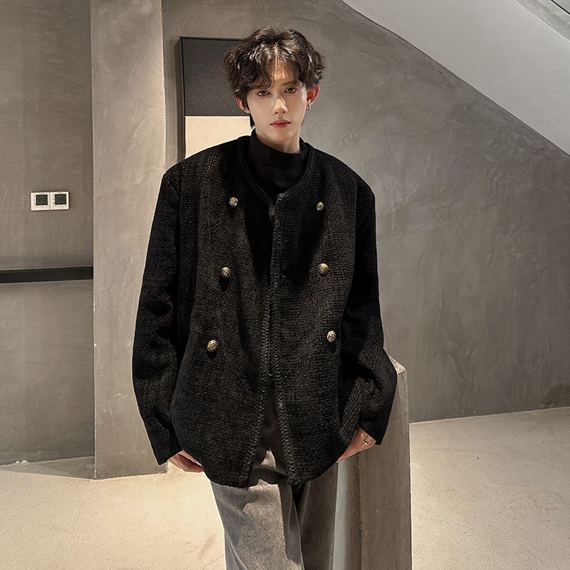 Wool Blend Jacket Man Extra La - Street Fashion Events 评论和价格