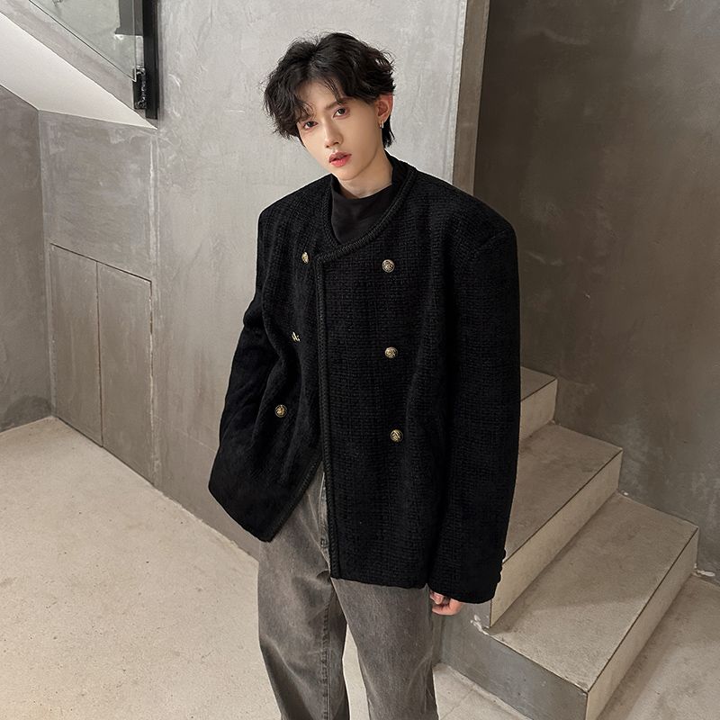 Wool Blend Jacket Man Extra La - Street Fashion Events 评论和价格