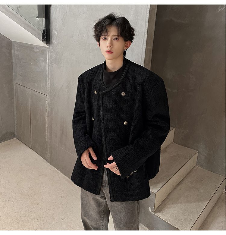 Wool Blend Jacket Man Extra La - Street Fashion Events 评论和价格