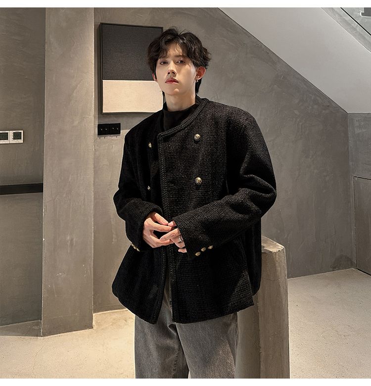 Wool Blend Jacket Man Extra La - Street Fashion Events 评论和价格