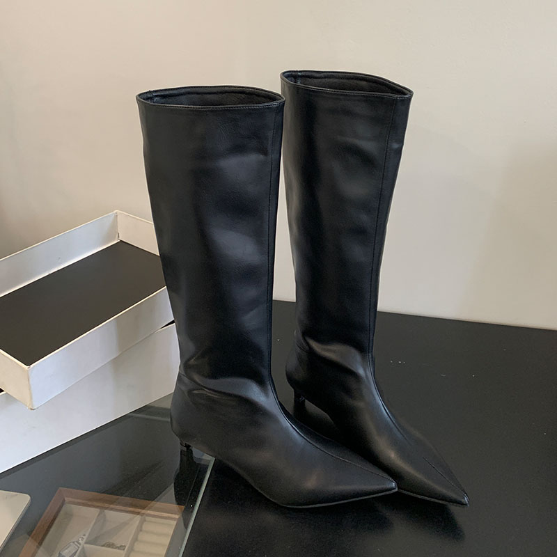 Fashion Pointed Toe Knee High  - Street Fashion Winter 评论和价格
