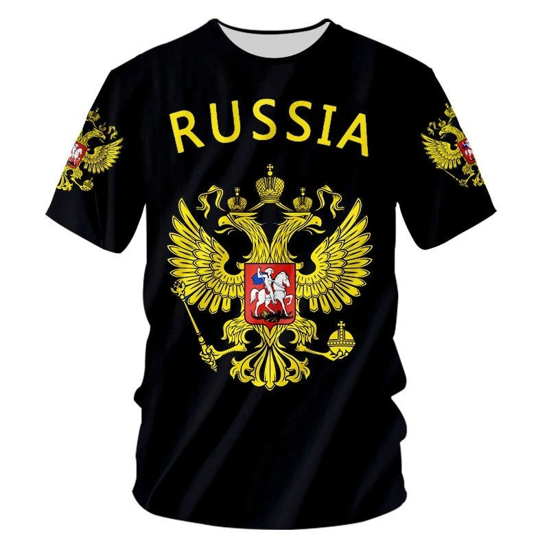 Russia Flag 3D Print T Shirt F - Street Fashion Russia 评论和价格