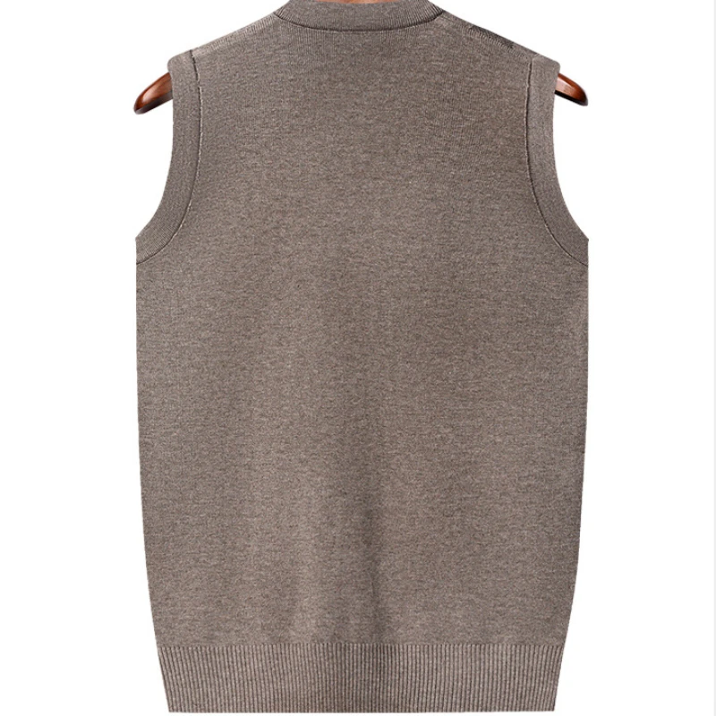 Knitted Sweater Vests Men V-ne - Street Fashion Vest 评论和价格