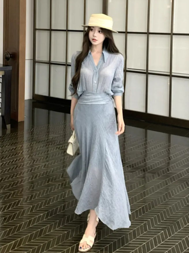 French Style Long Sleeve Shirt - French Street Fashion 评论和价格