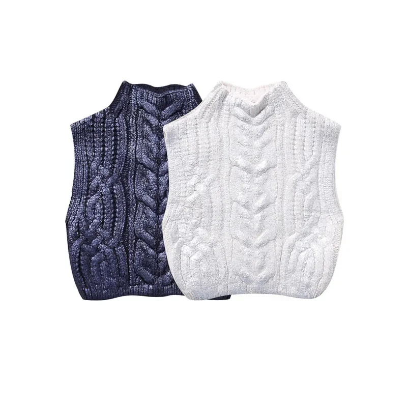 Sleeveless Knitted Sweater Ves - Street Fashion Vest 评论和价格
