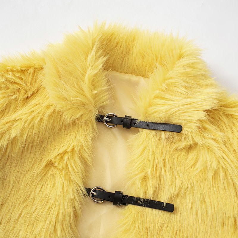 2025 Fur Short Coat Women Crop - Street Fashion Winter 2025 评论和价格