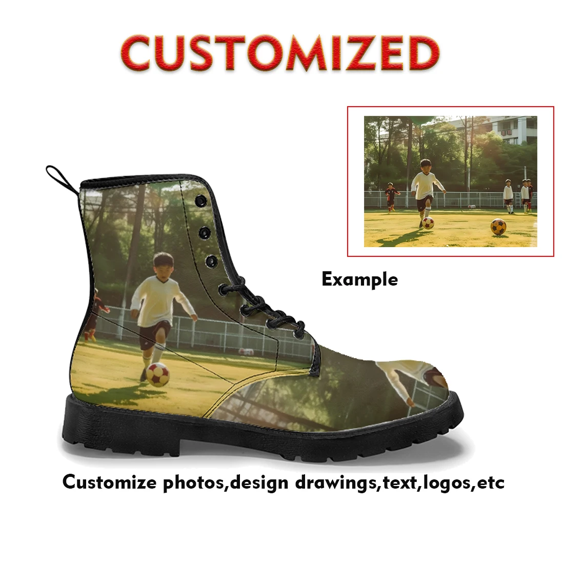 Custom Casual boots street fas - Street Fashion Events 评论和价格