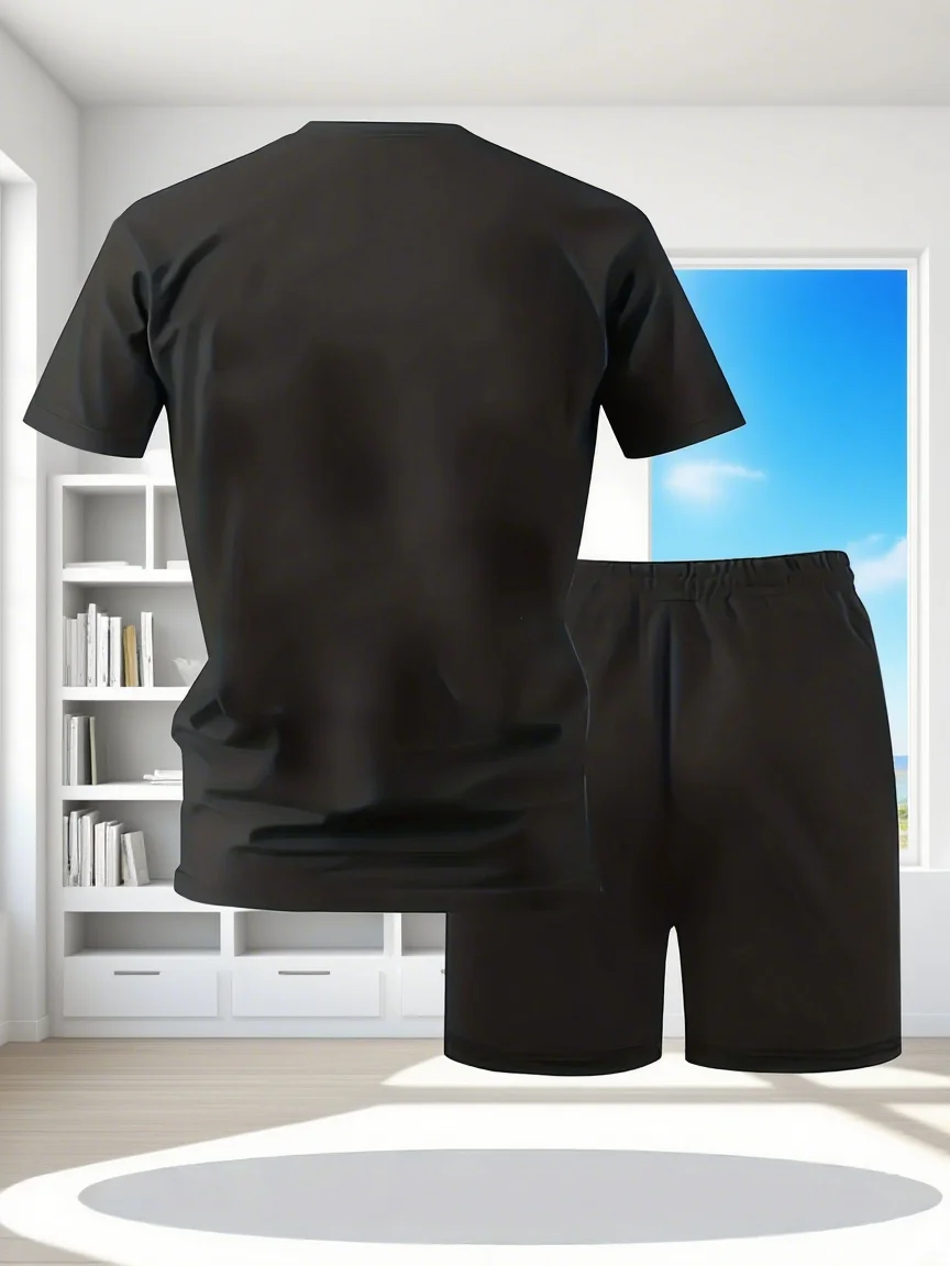 Summer Men's Printed Short-Sle - Street Fashion Urban 评论和价格