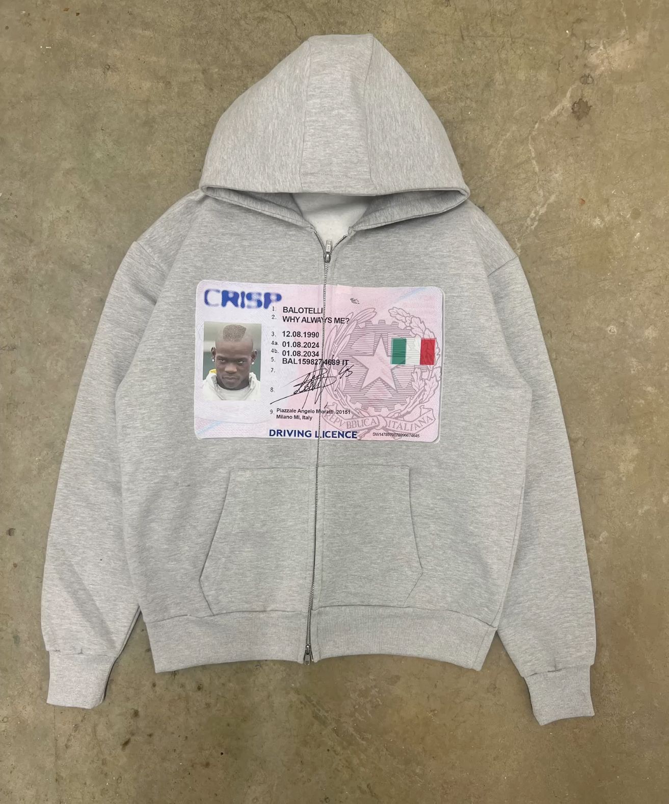 Y2K retro grey zip hoodies fas - Street Style New York Fashion 评论和价格