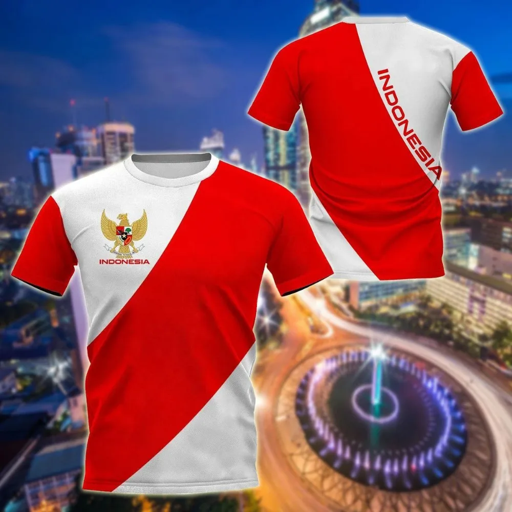 Indonesian Flag 3D Heraldic Pr - Street Fashion For Boy 评论和价格