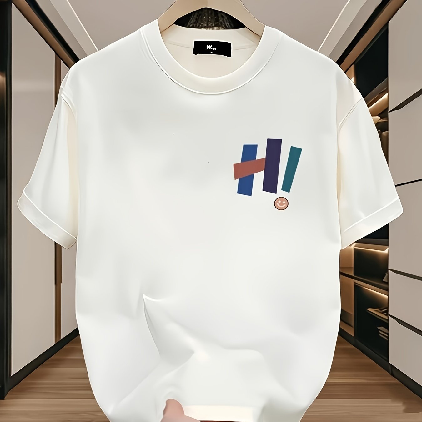Men's T-shirt, 100% cotton, pa - Street Fashion Urban 评论和价格