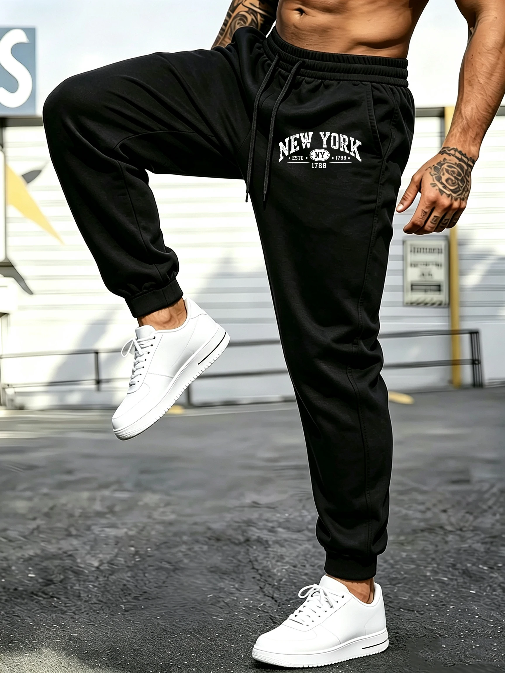 Men's jogging trousers, New Yo - Street Style New York Fashion 评论和价格