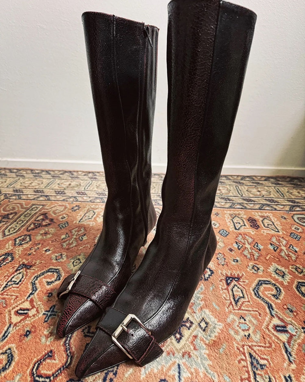 Buckle Belt Sewing Stiletto Bo - Street Fashion Winter 评论和价格